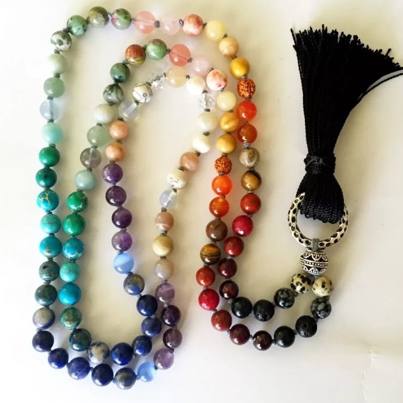 Multicolor Chakra Necklace - Picture 3 of 8